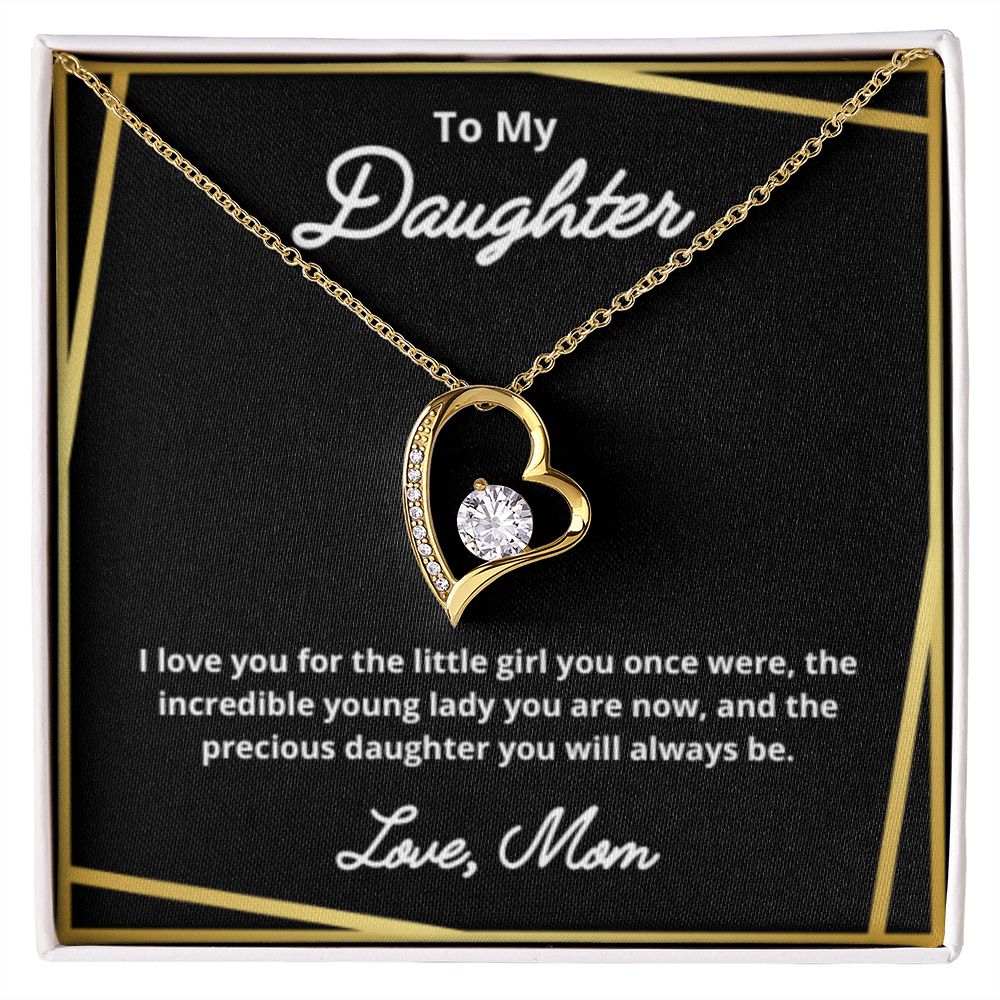 To My Daughter Necklace, Mother Daughter Necklace, Mother to Daughter Birthday Gift, Gifts to Daughter from Mom, Daughter Jewelry