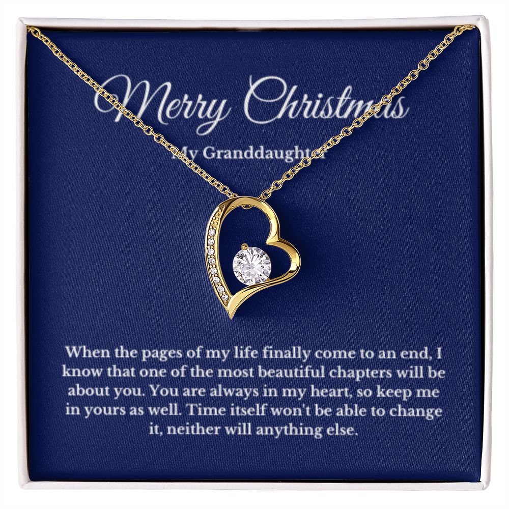 To My Granddaughter Necklace, Granddaughter Gift from Grandpa, Grandma, Birthday Graduation Gift, Christmas Gift for Her