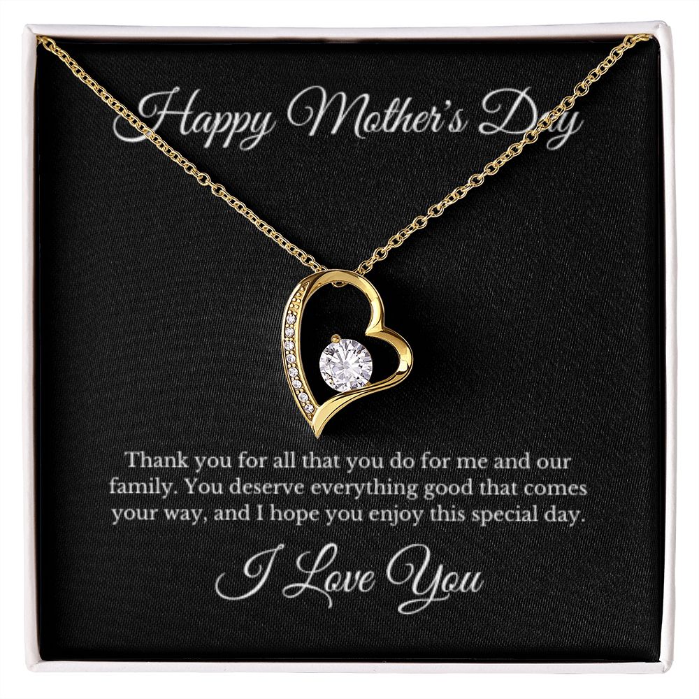 Happy Mother's Day Heart Necklace Gifts for Women Mama Necklace for Mom Mothers Handmade Jewelry Unique Jewelry Mothers Day Gift for Her