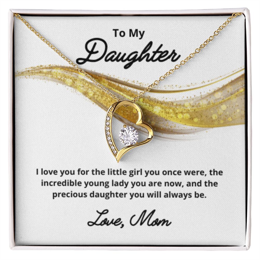 To My Daughter Necklace, Mother Daughter Necklace, Mother to Daughter Birthday Gift, Gifts to Daughter from Mom, Daughter Jewelry