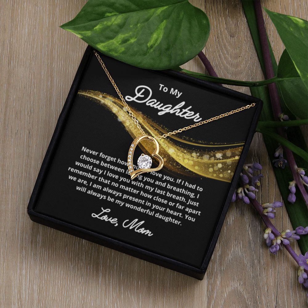 To My Daughter Necklace, Mother Daughter Necklace, Mother to Daughter Birthday Gift, Gifts to Daughter from Mom, Daughter Jewelry