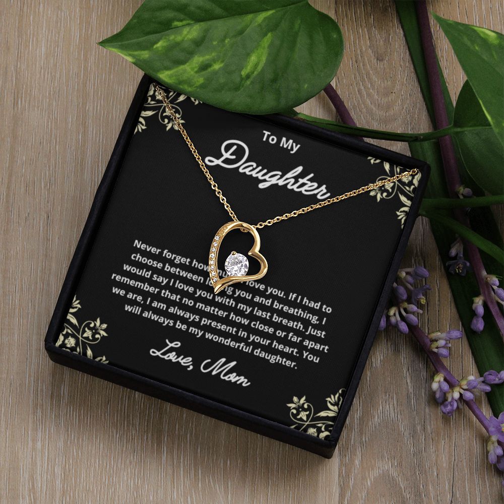To My Daughter Necklace, Mother Daughter Necklace, Mother to Daughter Birthday Gift, Gifts to Daughter from Mom, Daughter Jewelry