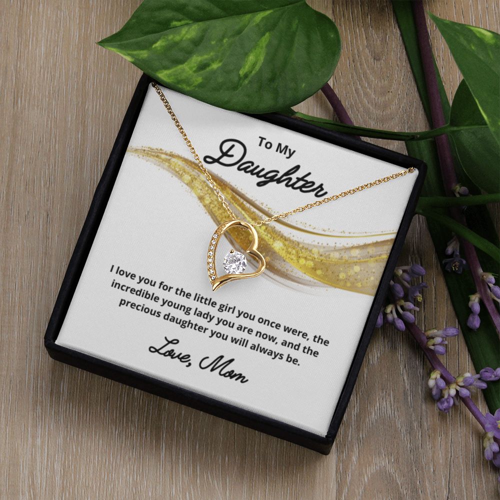 To My Daughter Necklace, Mother Daughter Necklace, Mother to Daughter Birthday Gift, Gifts to Daughter from Mom, Daughter Jewelry