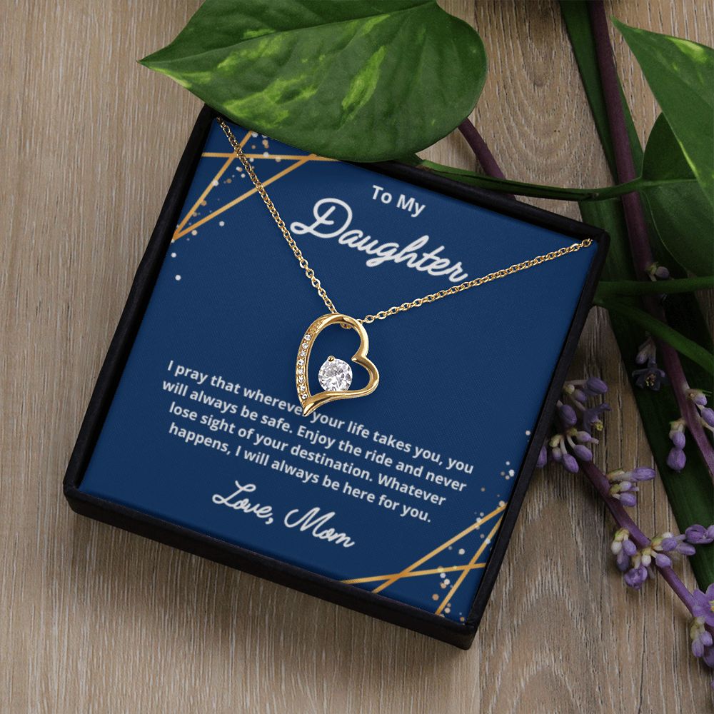 To My Daughter Necklace, Mother Daughter Necklace, Mother to Daughter Birthday Gift, Gifts to Daughter from Mom, Daughter Jewelry