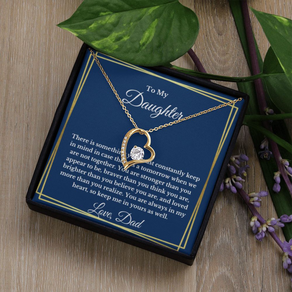 To My Daughter Necklace, Father Daughter Necklace, Father to Daughter Birthday Gift, Gifts to Daughter from Dad