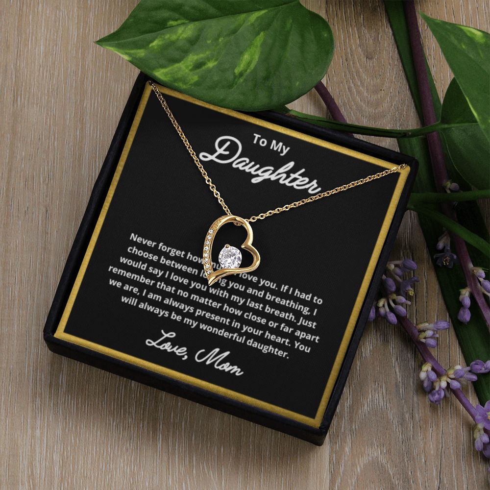 To My Daughter Necklace, Mother Daughter Necklace, Mother to Daughter Birthday Gift, Gifts to Daughter from Mom, Daughter Jewelry