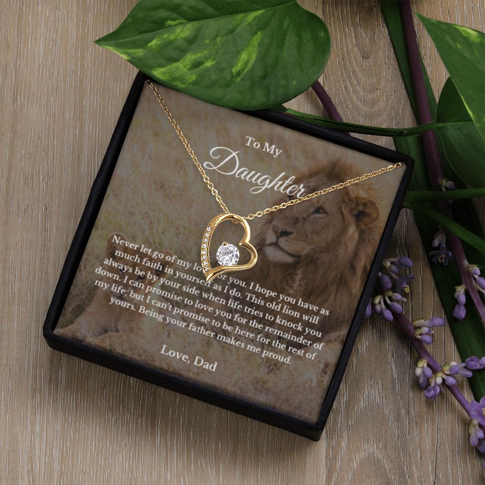 To My Daughter Necklace, Father Daughter Necklace, Father to Daughter Birthday Gift, Gifts to Daughter from Dad