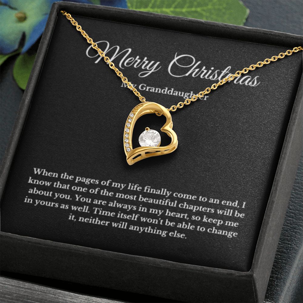 To My Beautiful Granddaughter Necklace, Granddaughter Gift from Grandpa, Grandma, Birthday Graduation Gift, Christmas Gift for Her