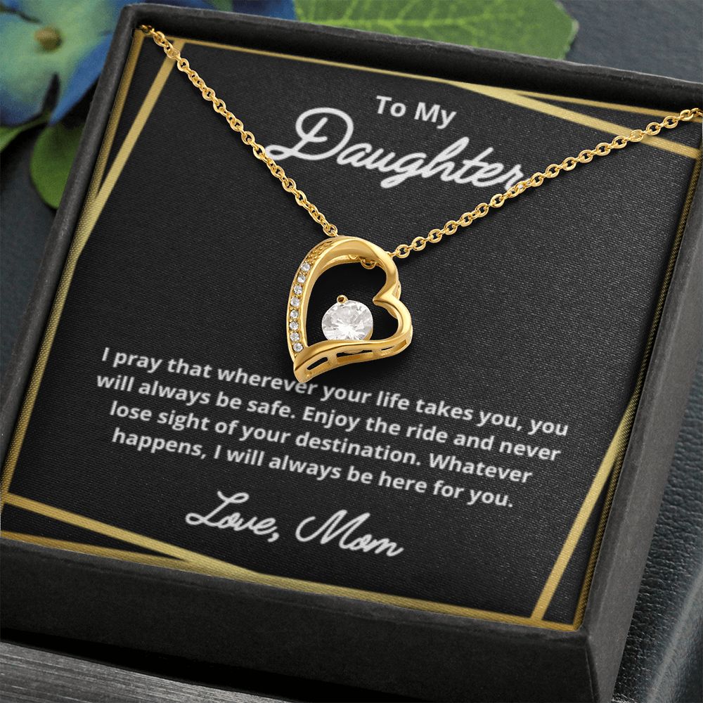 To My Daughter Necklace, Mother Daughter Necklace, Mother to Daughter Birthday Gift, Gifts to Daughter from Mom, Daughter Jewelry