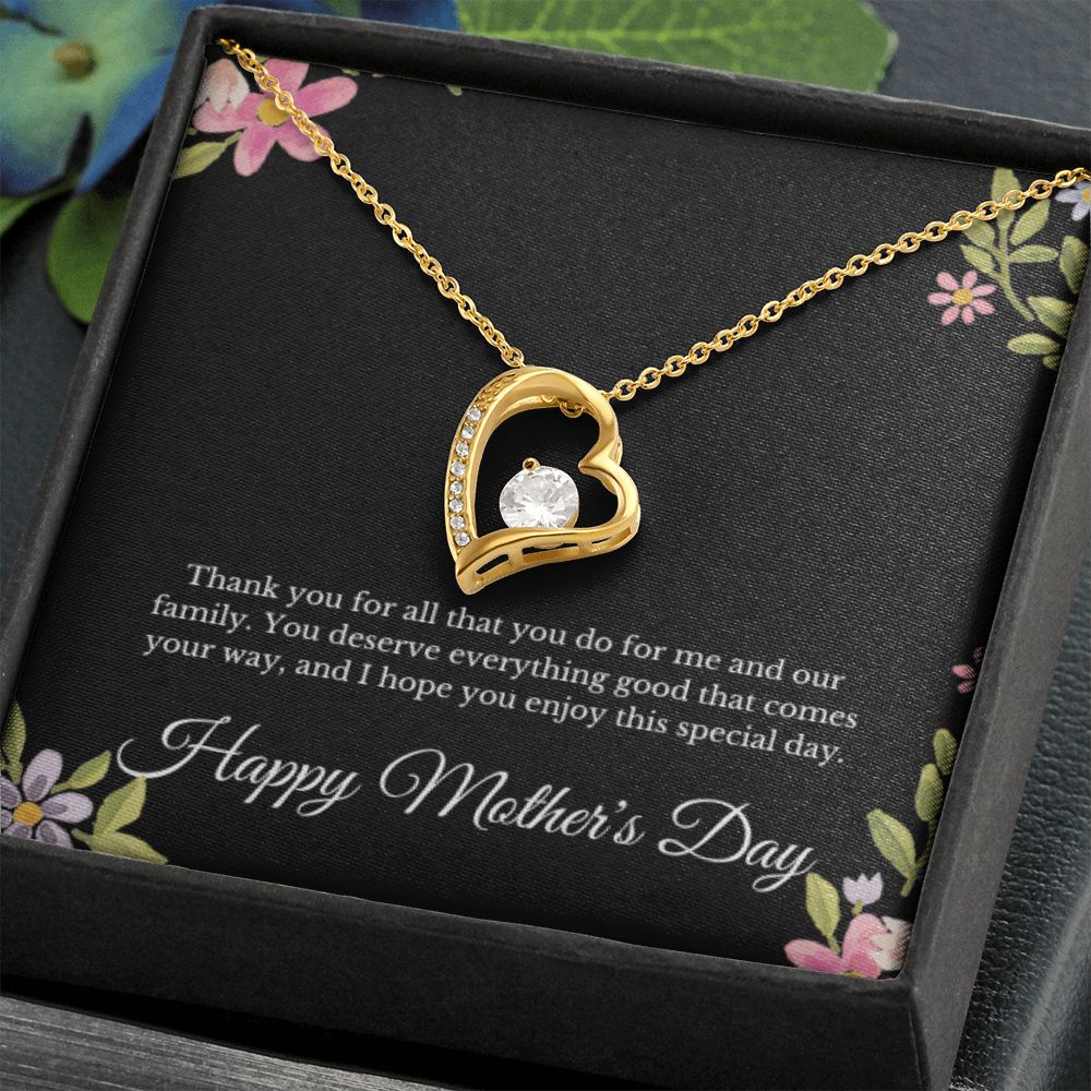Happy Mother's Day Heart Necklace Gifts for Women Mama Necklace for Mom Mothers Handmade Jewelry Unique Jewelry Mothers Day Gift for Her