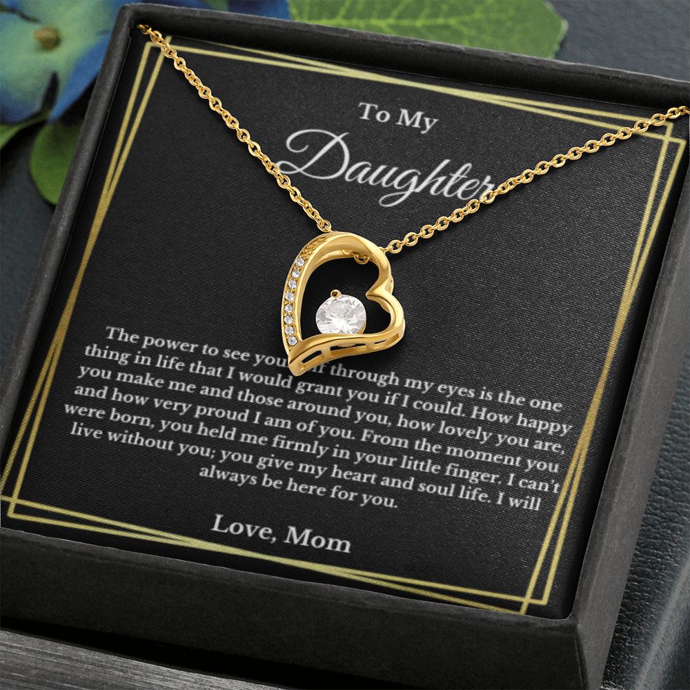 To My Daughter Necklace, Mother Daughter Necklace, Mother to Daughter Birthday Gift, Gifts to Daughter from Mom