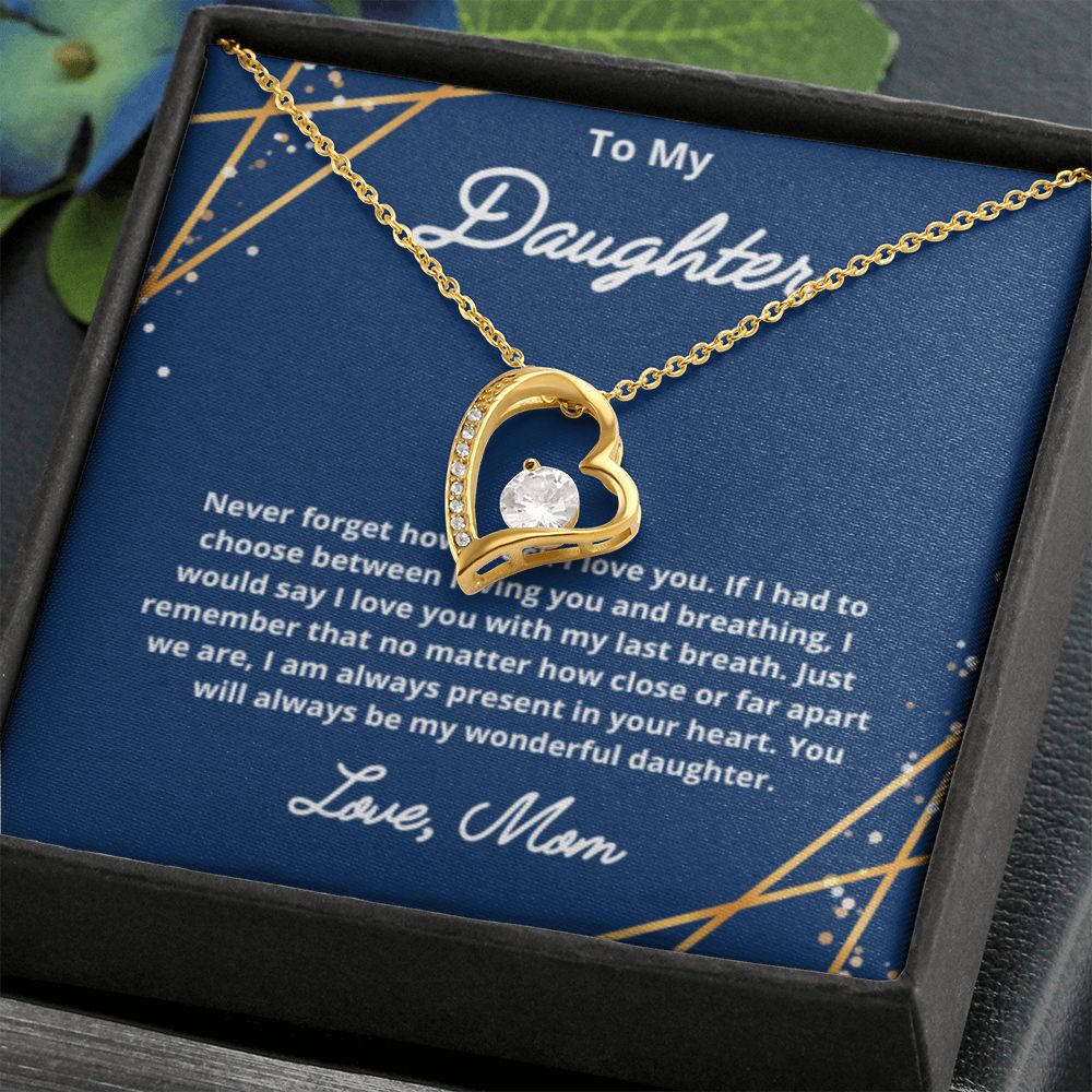 To My Daughter Necklace, Mother Daughter Necklace, Mother to Daughter Birthday Gift, Gifts to Daughter from Mom, Daughter Jewelry
