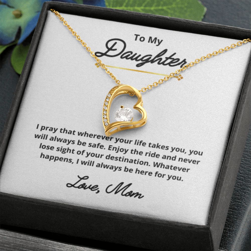 To My Daughter Necklace, Mother Daughter Necklace, Mother to Daughter Birthday Gift, Gifts to Daughter from Mom, Daughter Jewelry