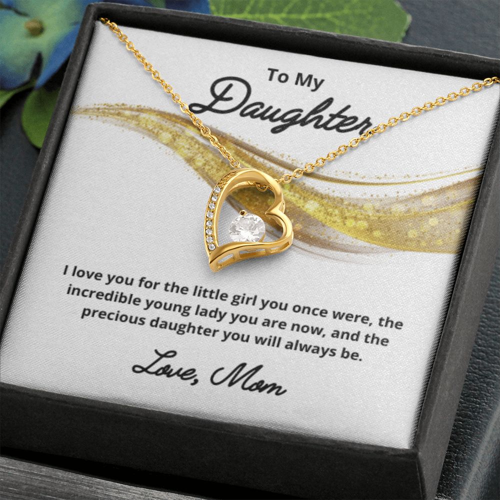 To My Daughter Necklace, Mother Daughter Necklace, Mother to Daughter Birthday Gift, Gifts to Daughter from Mom, Daughter Jewelry