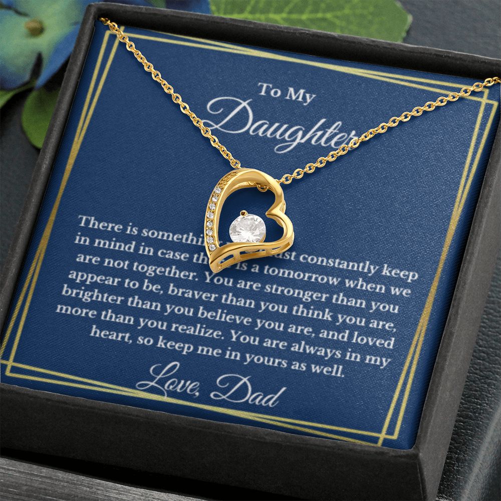 To My Daughter Necklace, Father Daughter Necklace, Father to Daughter Birthday Gift, Gifts to Daughter from Dad