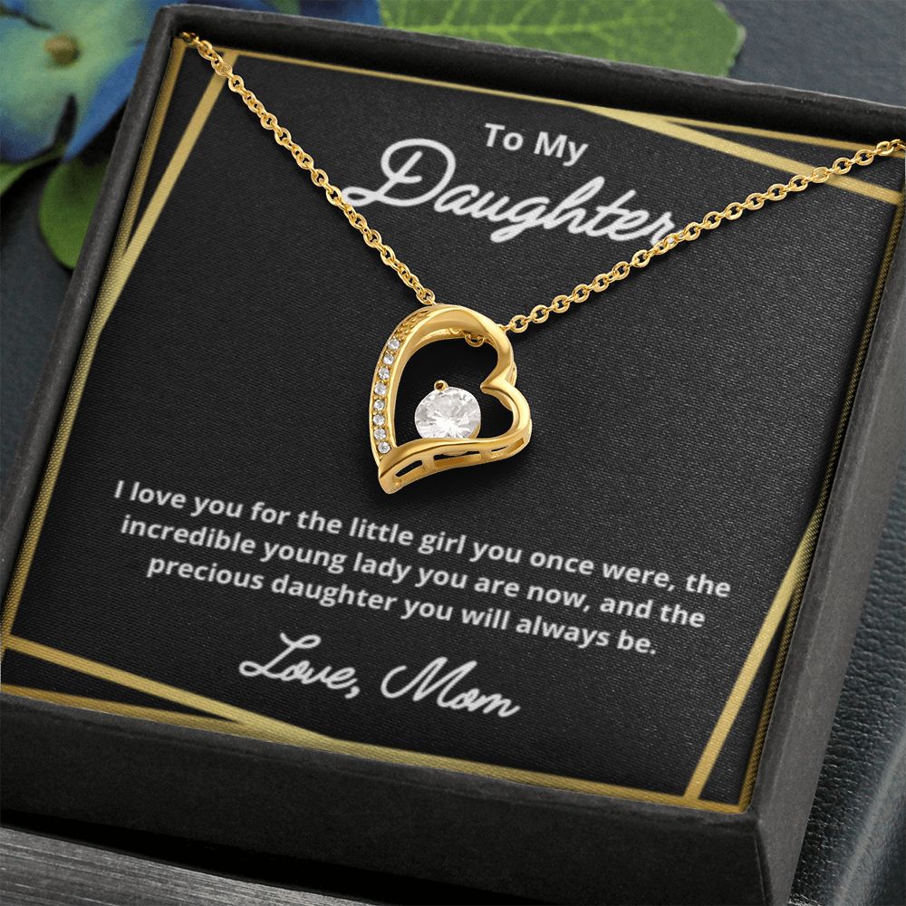 To My Daughter Necklace, Mother Daughter Necklace, Mother to Daughter Birthday Gift, Gifts to Daughter from Mom, Daughter Jewelry